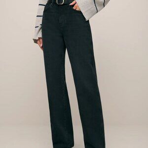Reformation Val Mid rise Jean- Black